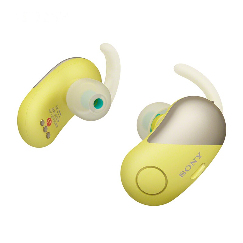 SONY/索尼WF-SP700N蓝牙耳机 真无线运动跑步入耳式蓝牙耳机防水降噪豆 安卓苹果通用无线蓝牙耳机 黄色