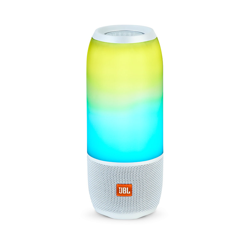 JBL/Pulse 3 音乐脉动3无线/蓝牙音箱 360°立体声效重低音设计 炫彩灯光设计 支持多台串联 白色