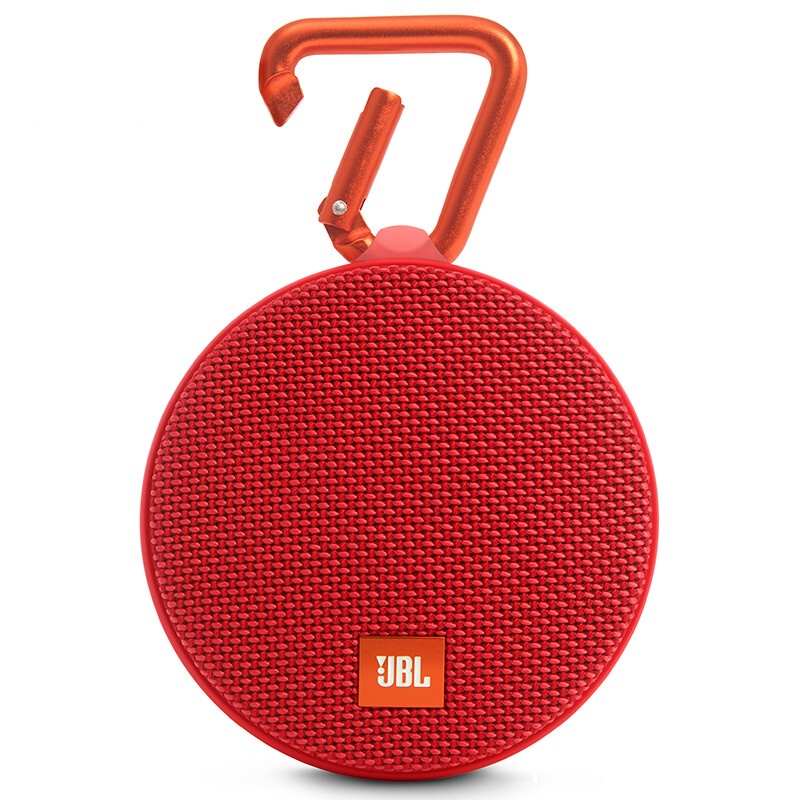 JBL/Clip2 无线蓝牙音箱 便携式户外迷你小音响低音炮 防水设计 高保真无噪声 音乐盒二代 红色