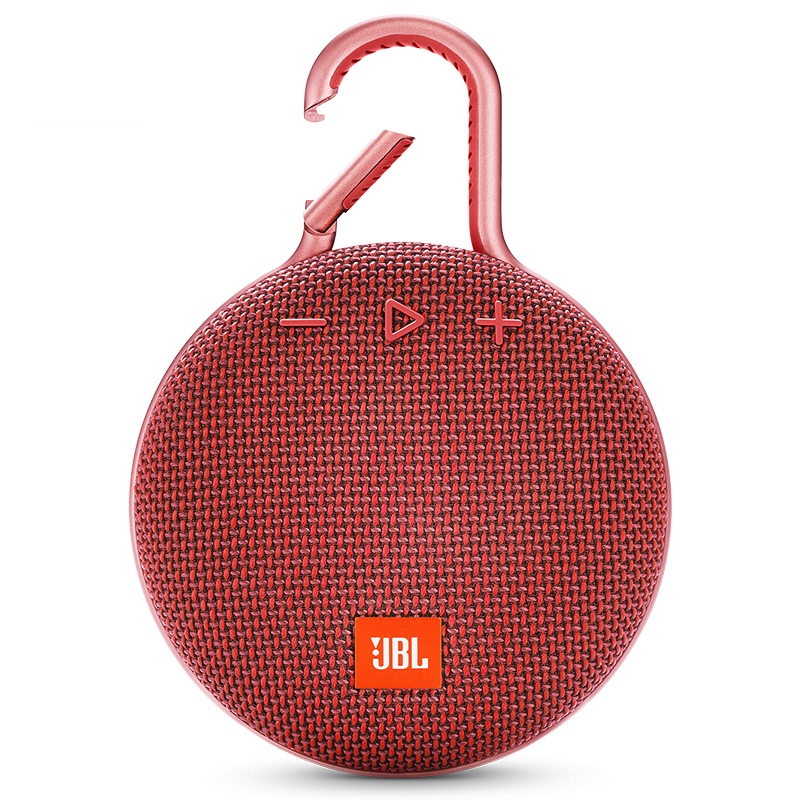 JBL/Clip3 无线蓝牙音箱 便携式户外迷你小音响低音炮 防水设计 高保真无噪声 音乐盒三代 红色
