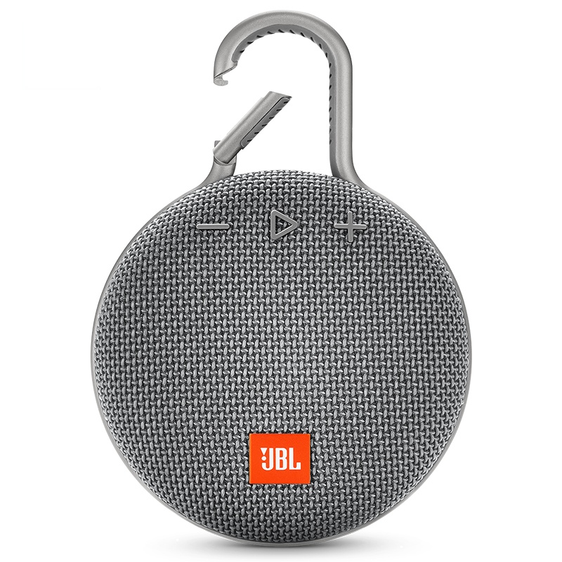 JBL/Clip3 无线蓝牙音箱 便携式户外迷你小音响低音炮 防水设计 高保真无噪声 音乐盒三代 灰色