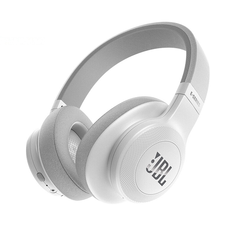 JBL/E55BT 头戴式蓝牙无线耳机 可折叠式游戏耳机耳麦 hifi重低音蓝牙耳机 苹果安卓通用 白色