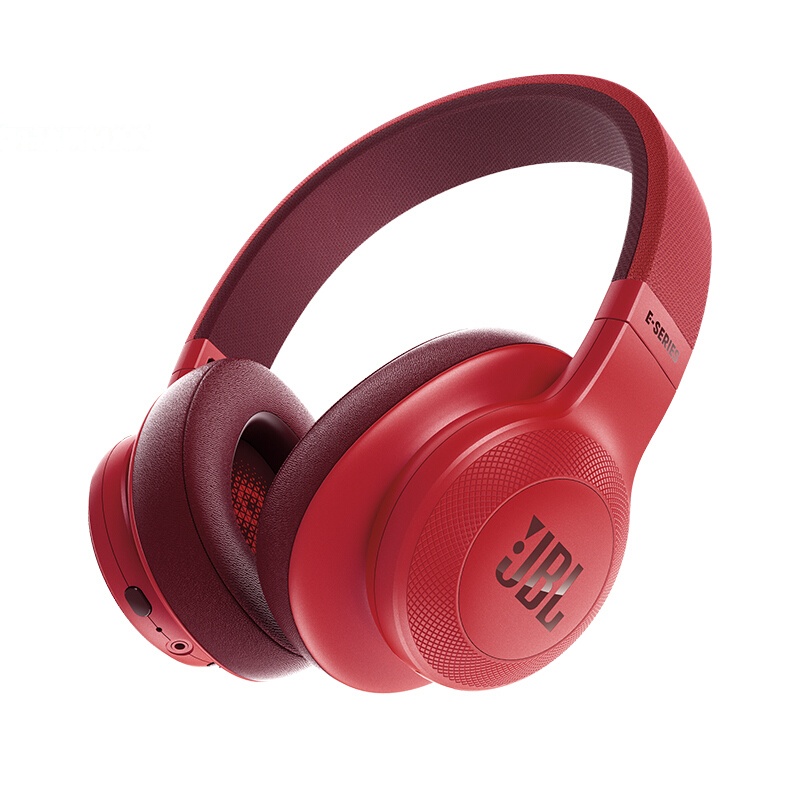 JBL/E55BT 头戴式蓝牙无线耳机 可折叠式游戏耳机耳麦 hifi重低音蓝牙耳机 苹果安卓通用 红色