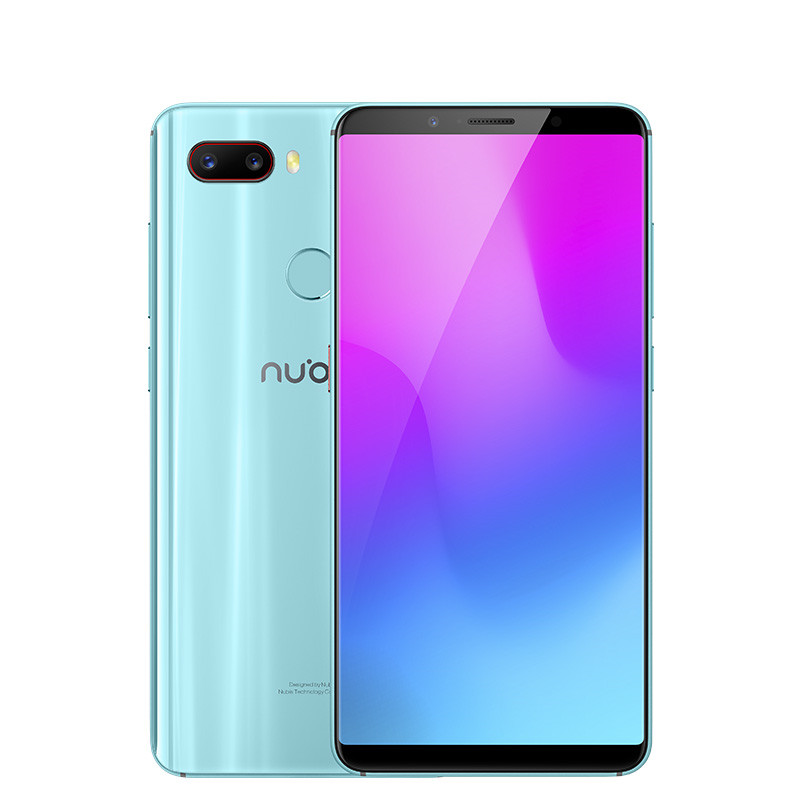 nubia/努比亚Z18mini全面屏智能手机 双卡双待 全网通4G智能游戏手机 6GB+64GB 青瓷蓝