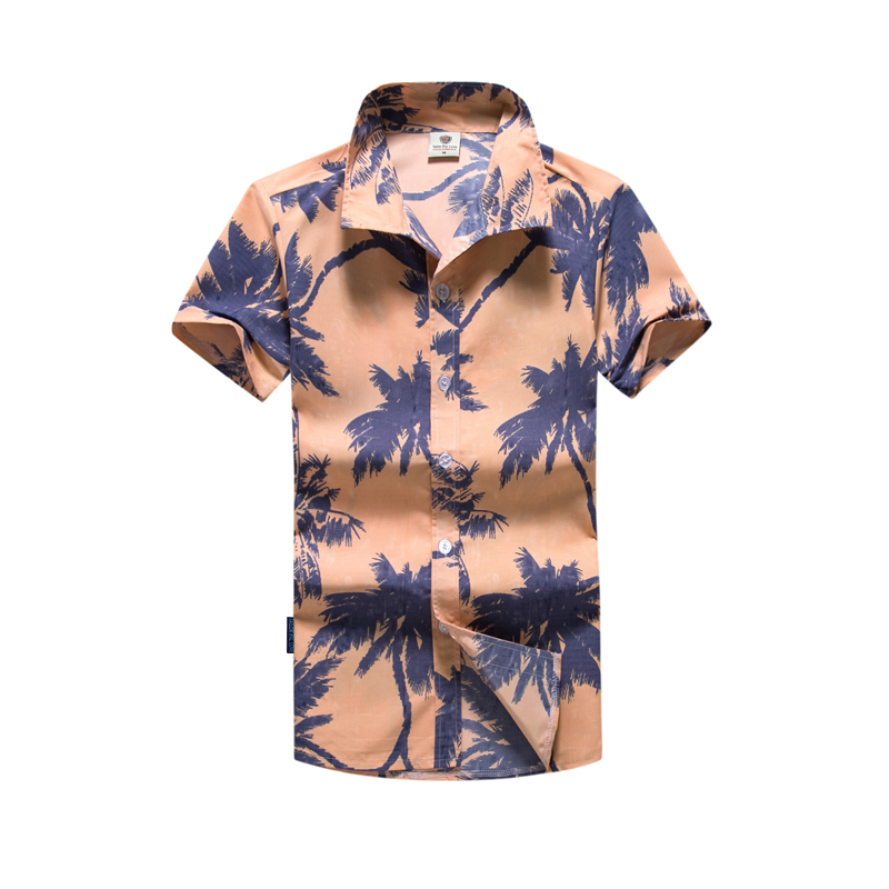 Tailor Pal Love夏季新款夏威夷风男士速干沙滩衬衫休闲宽松大码短袖印花衬衫男ST36#