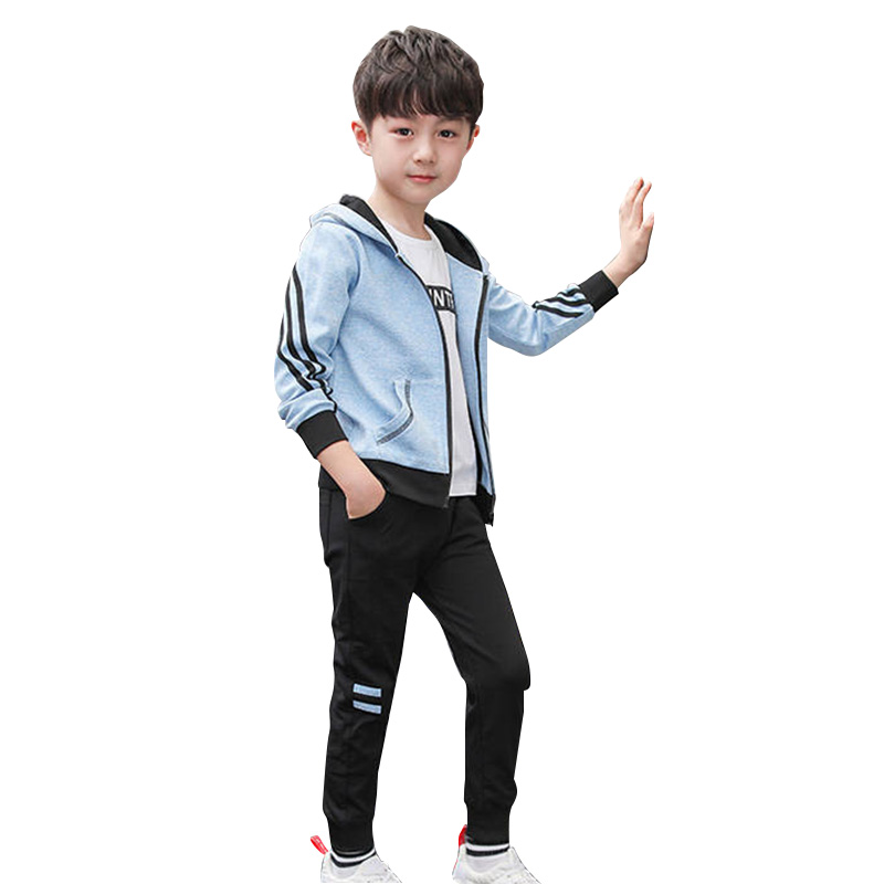 童装男童秋装套装2018新款中大儿童运动开衫两件套潮外套裤子