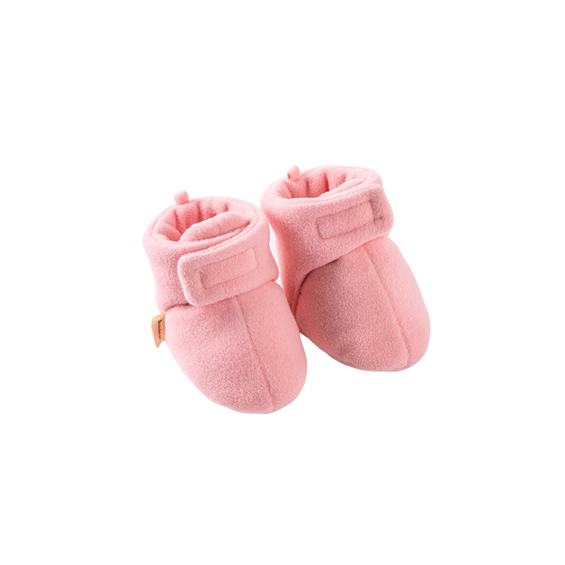 加绒婴儿脚套摇拉绒初生宝宝护脚套秋冬季新生儿保暖鞋软底0-1岁
