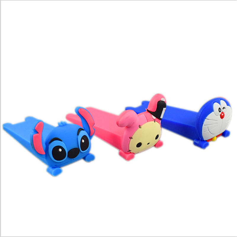 时尚卡通儿童防撞门档 环保防夹手硅胶门挡 宝宝防夹手（2件）款式随机