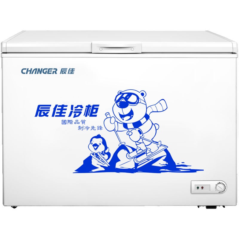 辰佳 (Changer)BC/BD(W)-327 327升冷柜冷藏冷冻转换家用商用大冰柜 白色