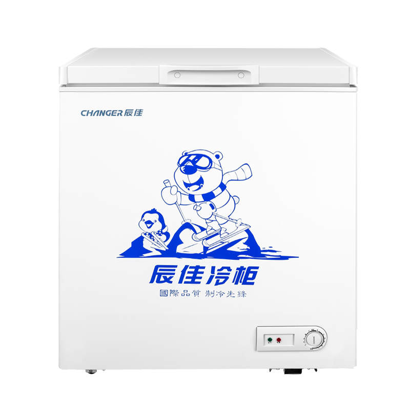 辰佳(Changer) BC/BD(W)-175 175升家用小冰柜商用节能顶开门卧式冷柜 冷藏冷冻 白色