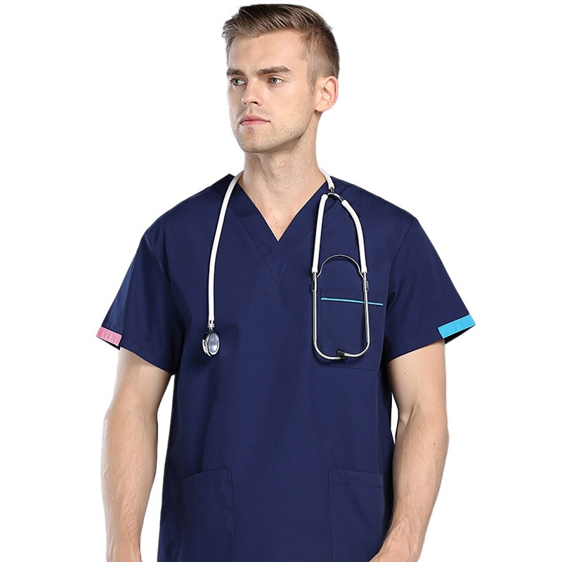 韩版洗手衣短袖手术服刷手衣男女医生套装分体护士服手术衣