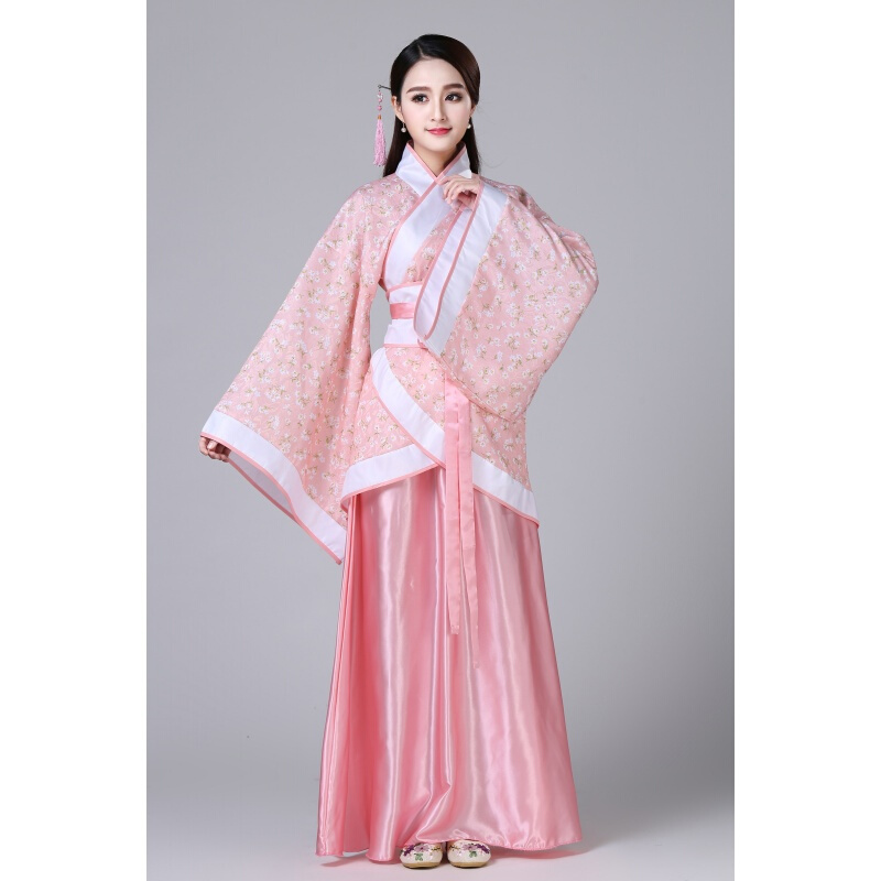 2018年新款唐装戏服古装服装女仙女唐朝古代汉服演出服古典舞蹈公主