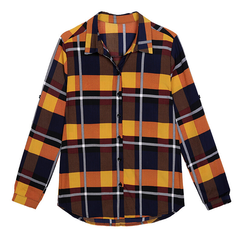 春秋格子打底衫