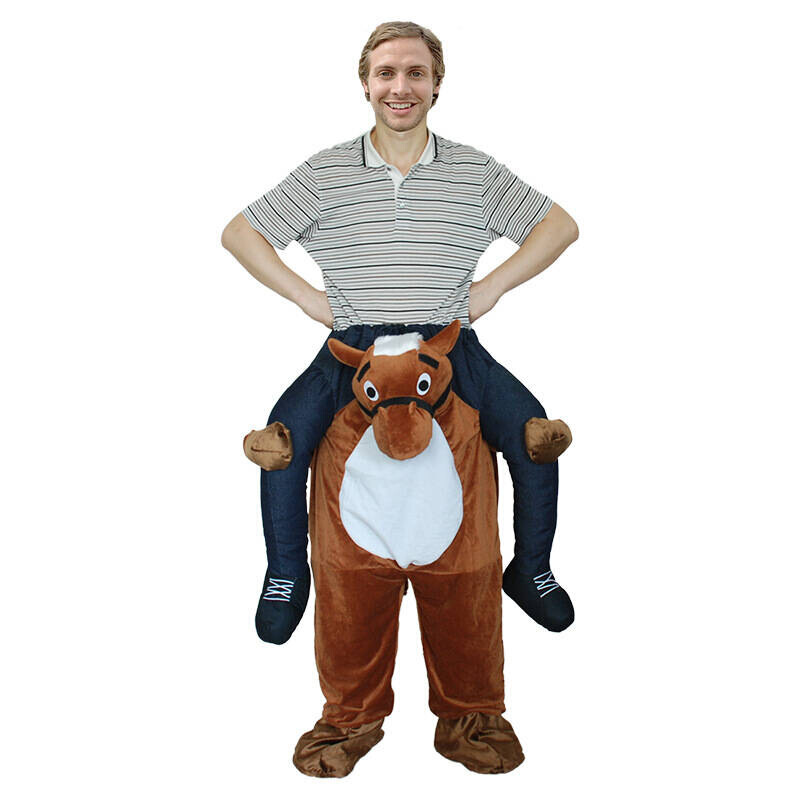 骑熊衣服熊裤子搞笑裤子动物背人裤装人偶服饰假腿裤子