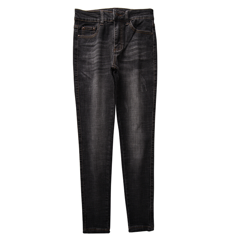 裤女高个子小脚超长新款韩版显瘦弹力紧身长裤子蓝色(加长款)29二尺二