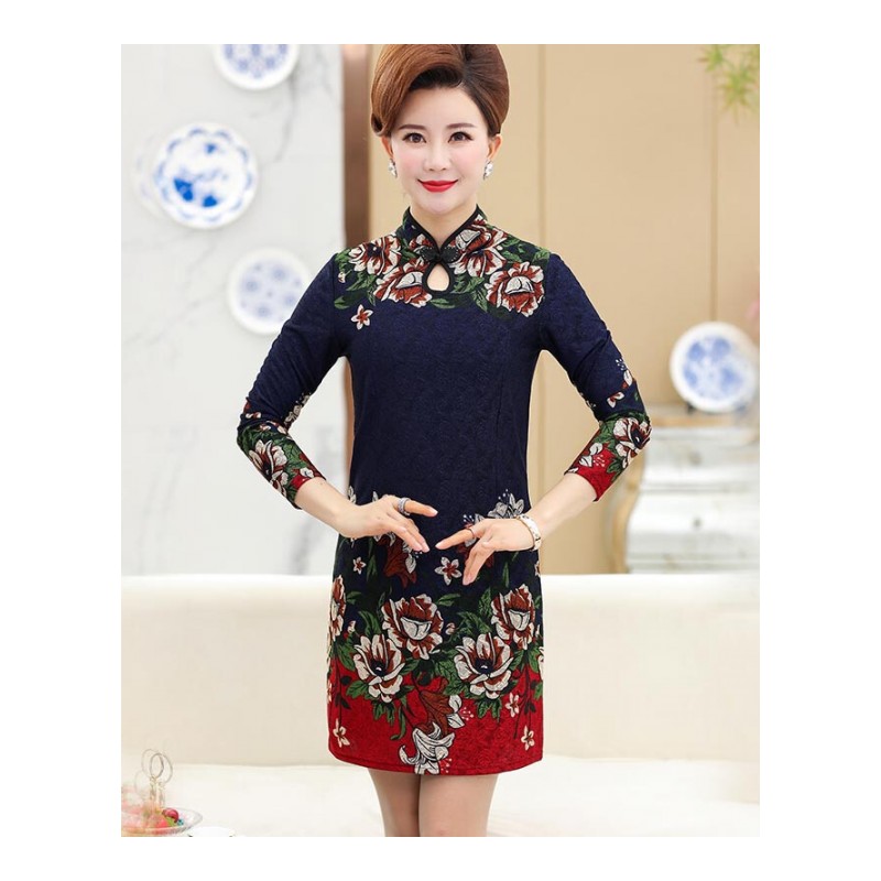 民族风女装长袖裙