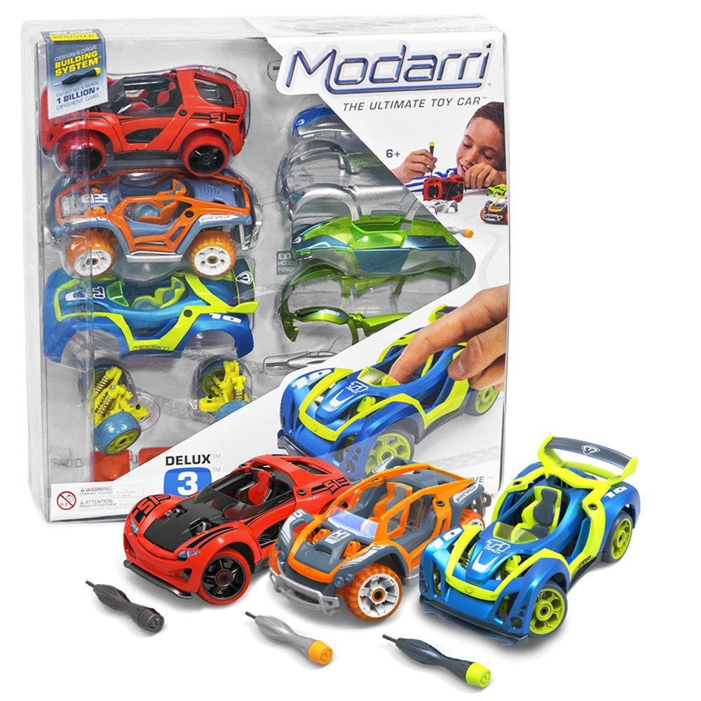 美国Modarri仿真可拆卸 改装组装益智玩具小汽车玩具车 3车套装