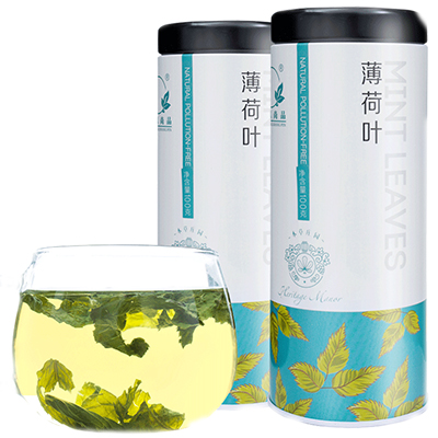 （买1赠1）春枫尚品花茶干薄荷叶新鲜食用花草茶叶清凉茶