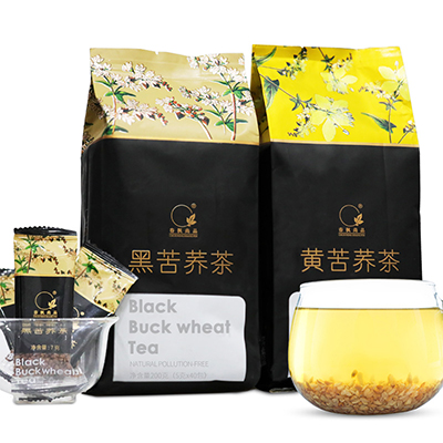 春枫尚品茶叶花茶四川大凉山全胚芽黄苦荞黑苦荞