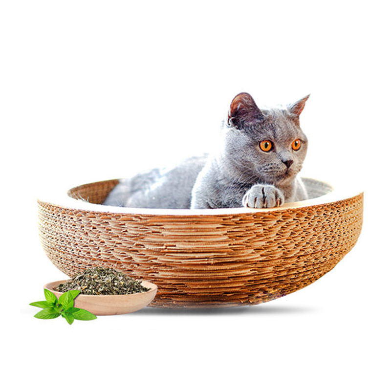 猫森林瓦楞纸猫窝猫抓板磨爪器 猫咪用品碗型猫爪板猫玩具 碗型