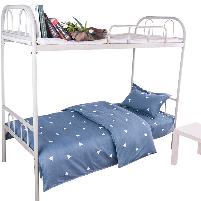 学生宿舍单人床上用品寝室床单被套被罩枕套1.0m1.2米1.5米白色都市星空