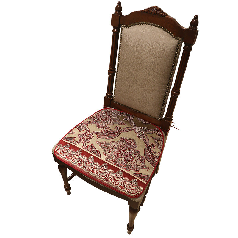 欧式椅垫坐垫美式家具餐椅座垫四季通用布艺防滑椅子凳子套坐垫