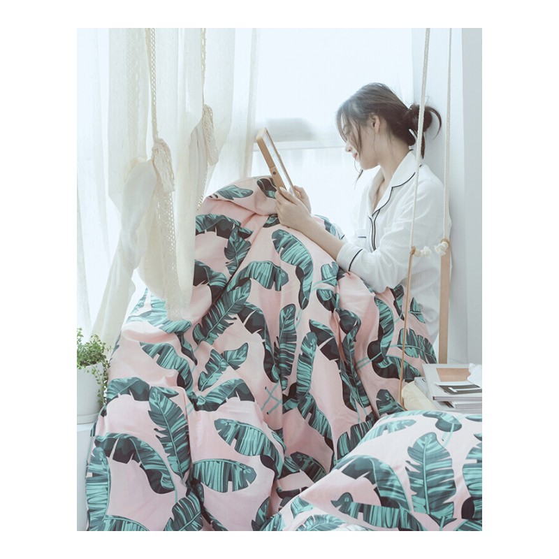 2018新款ins少女心波点风单人床上三件套1.2m棉床单被套棉四件套