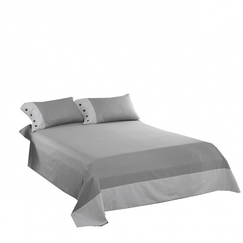 简约床单单件纯色北欧单双人床单枕套三件套1.5m1.8米床
