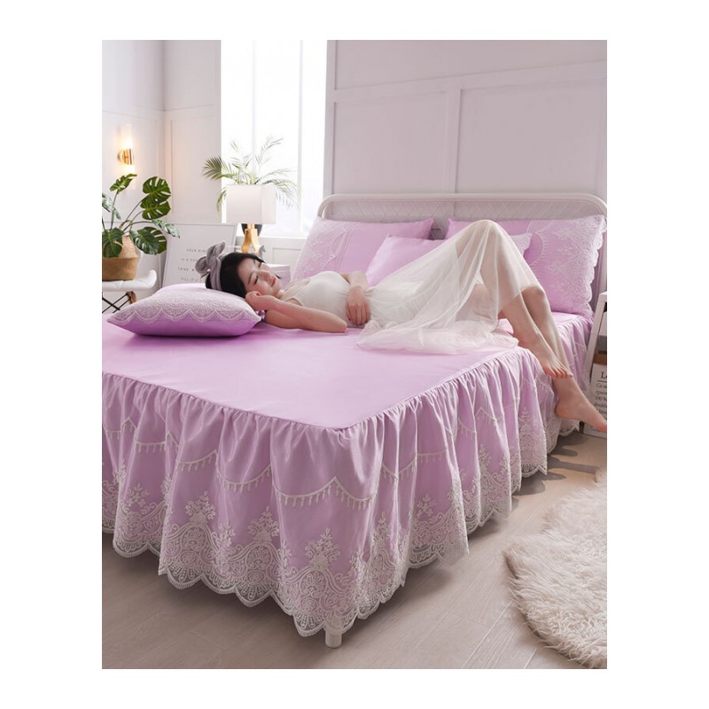 欧式纯色冰丝席三件套冰席子1.2米1.5m空可1.8m机洗ins凉席清新绿清新绿