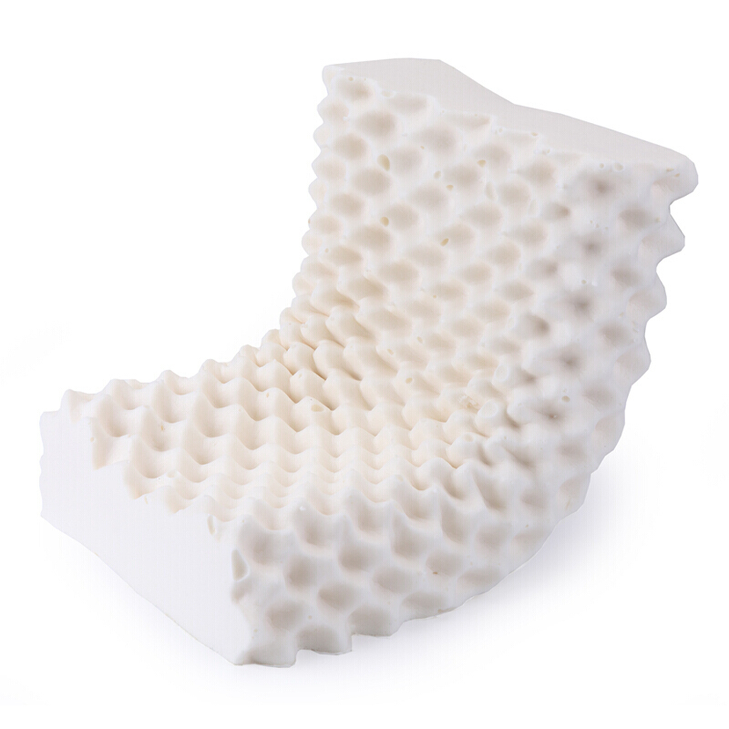 3D记忆枕头乳胶枕头枕芯泰国天然橡胶颈椎枕护颈枕米白牙枕含外套