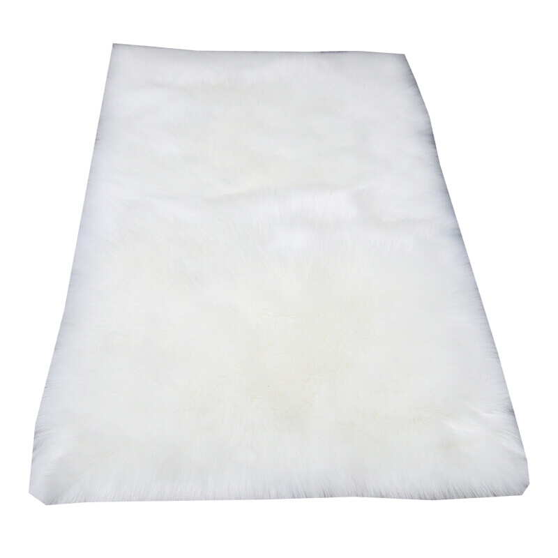 白色长毛绒地毯卧室地毯地毯商铺橱窗地毯背景毯圆形地毯