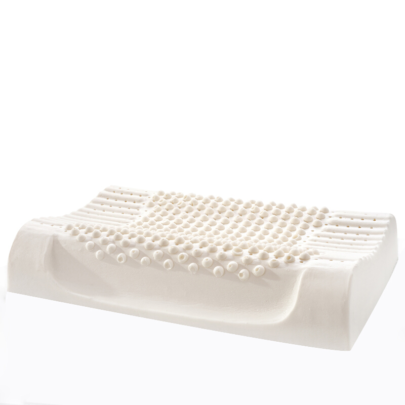 天然乳胶枕头泰国原装颈椎枕头枕芯一对双人低枕枕护颈椎枕头