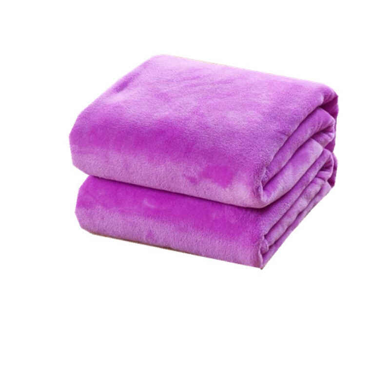 法莱绒毛毯床单法兰绒休闲毯沙毯毛巾被纯色珊瑚绒毯子