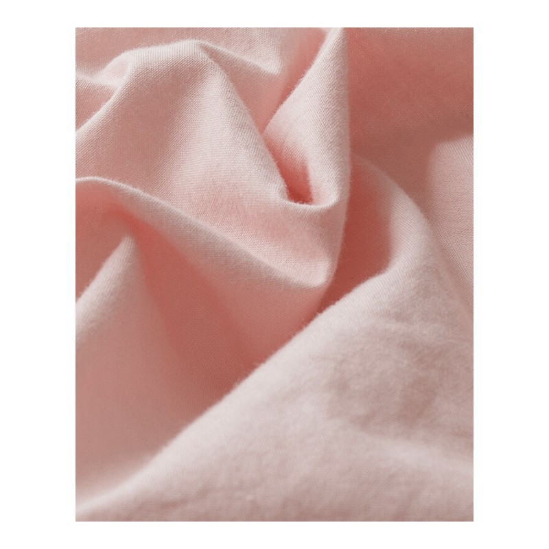 ins水洗棉四件套全棉纯棉简约少女心床上用品床单被套床笠三件套