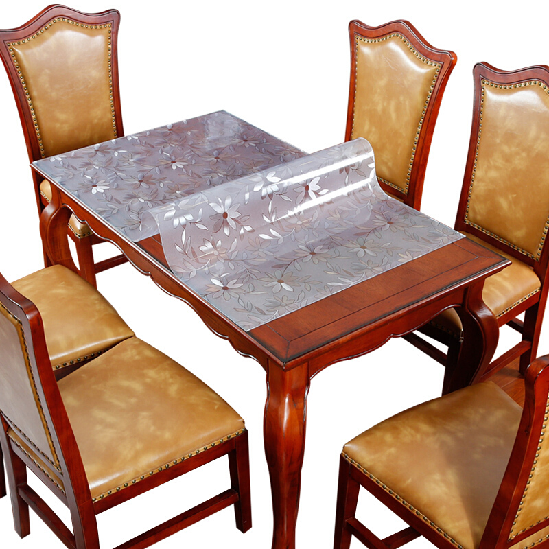 PVC透明软玻璃桌布防水防烫塑料茶几布餐桌垫p正长方形台布水晶板