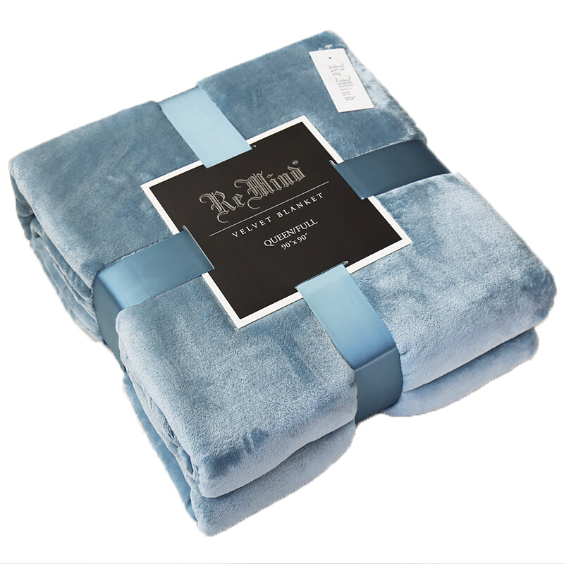 毛毯法兰绒珊瑚绒床单单件1.8m床空毯毛巾被双人床尾沙毯