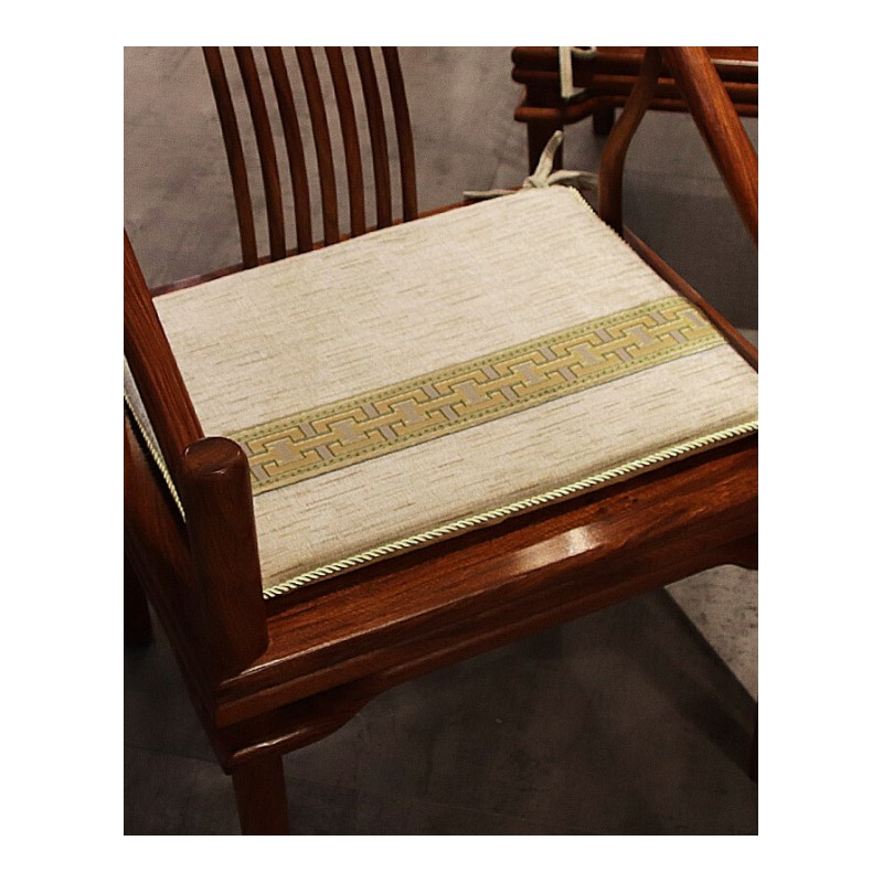 中式坐垫实木椅子沙垫加厚定做家具新古典太师椅餐椅圈椅垫