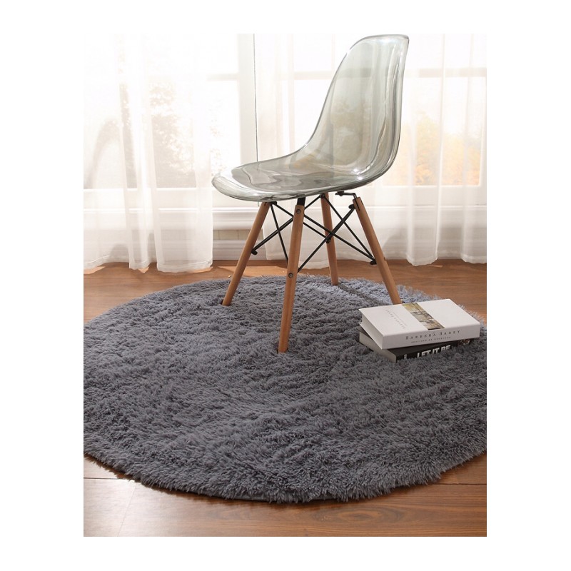 欧式圆形地毯瑜伽垫篮藤椅垫电脑椅地板垫梳妆台落地镜地垫可爱