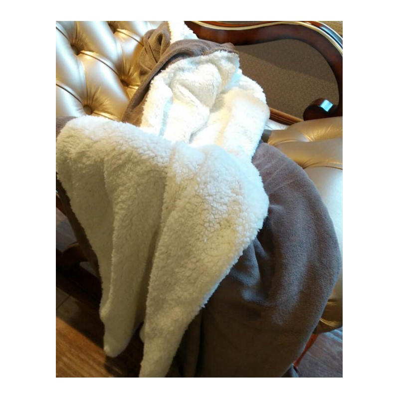 小毛毯沙盖毯羊羔绒双层加厚珊瑚绒办公室午睡午休空儿童毯子