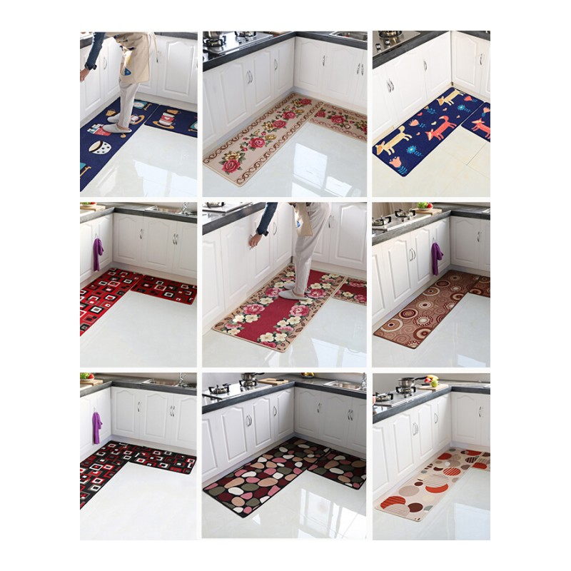 厨房地垫长条吸水防滑防油脚垫床边毯进阳台卧室耐脏地毯可机洗