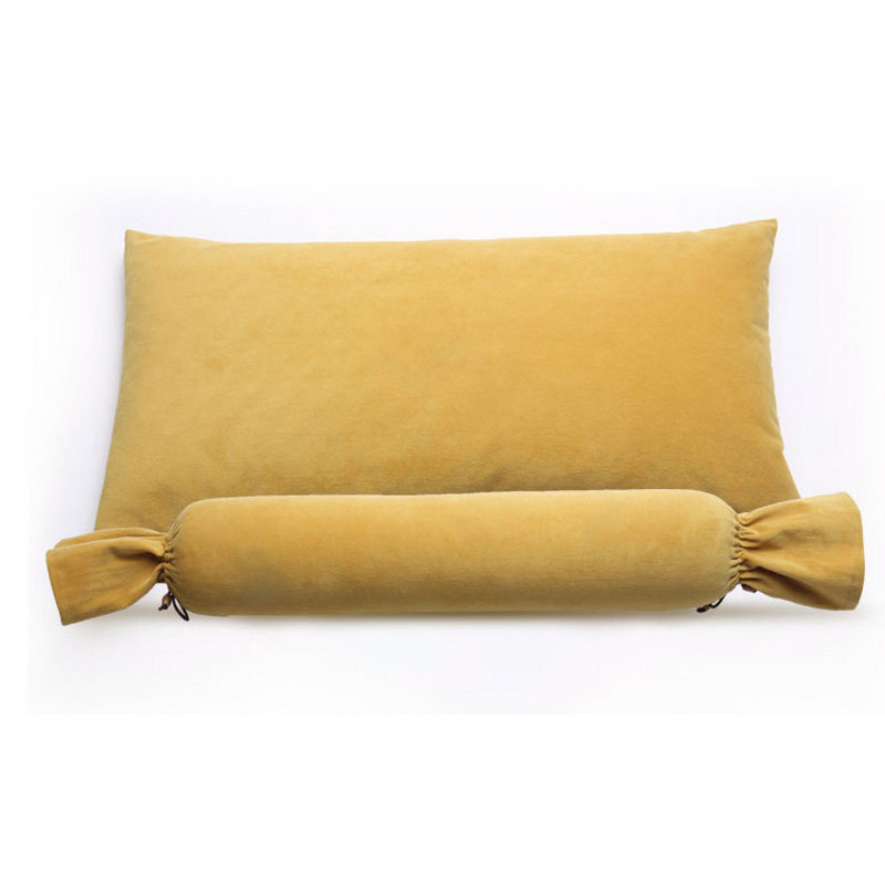 颈椎枕头圆柱护颈枕圆枕单人圆形糖果枕荞麦壳皮枕芯硬