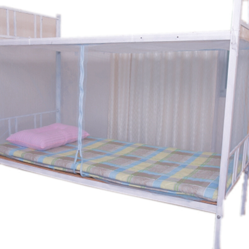 学生宿舍蚊帐1.2m床遮光拉链方帐方顶1米1.01.5寝室单人床上下铺