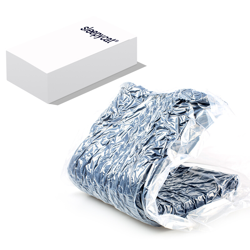 泰国乳胶枕头单人平枕芯矮枕天然橡胶低枕薄护颈椎枕(负离子款)PROB梦蓝蓝60x35x高度4