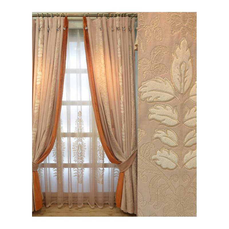 美式大气法式窗帘客厅卧室新古典绒布欧式窗帘定制卡洛琳