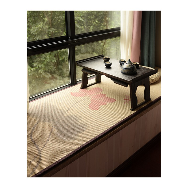 日式竹编织客厅卧室地毯竹地毯定制飘窗垫窗台垫榻榻米地垫子定做