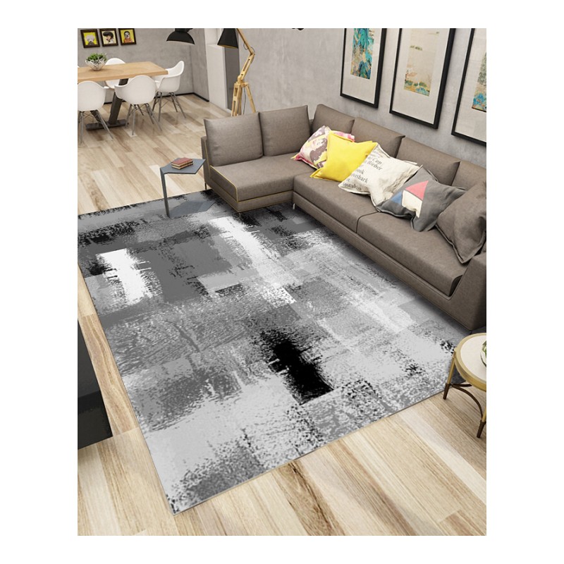 北欧地毯客厅卧室茶几垫欧式简约现代抽象沙床边美式长方形地毯