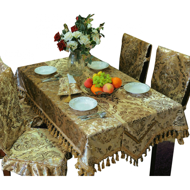 欧式餐桌桌布布艺正方形茶几桌布家用长方形桌布椅套椅垫套装桌旗
