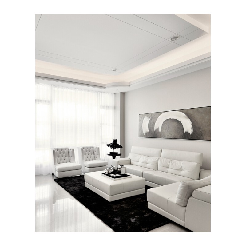 长毛卧室地毯客厅整张床边毯茶几纯色弹力丝加厚地毯定制灰色地毯白色K26