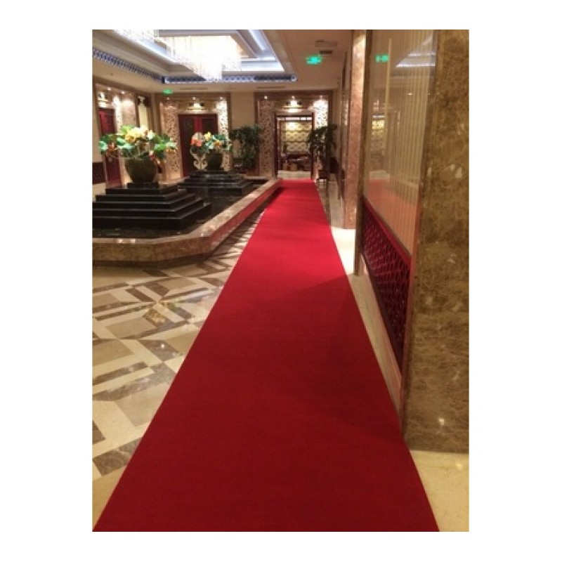 加厚红地毯一次性婚庆红地毯开业展会舞台红地毯庆典地毯满铺地毯
