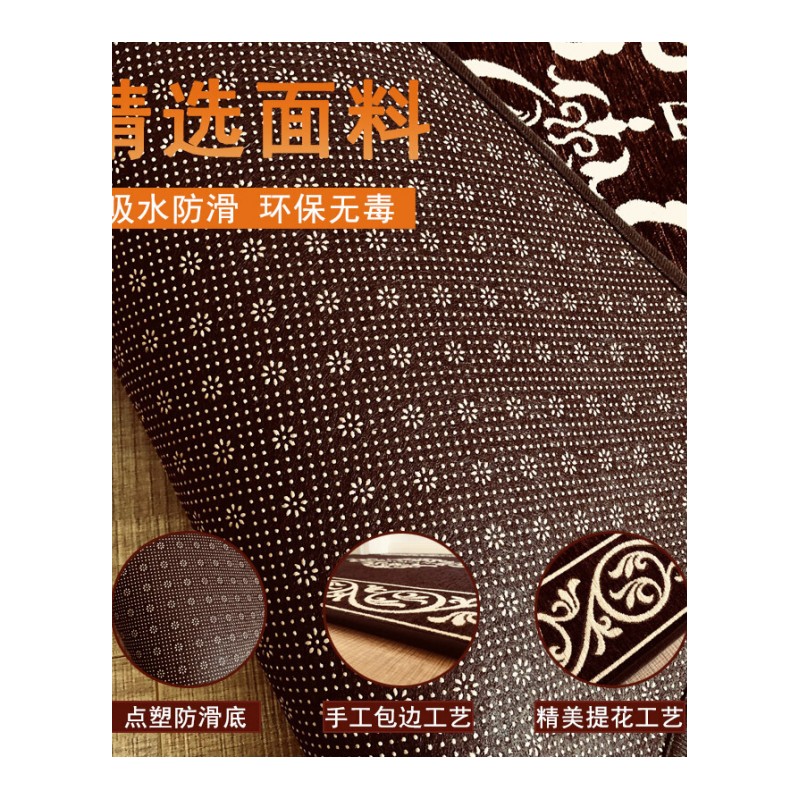 入户地垫垫进脚垫口客厅卧室地毯吸尘防滑外垫子可定制罗马-深灰160*230买就送